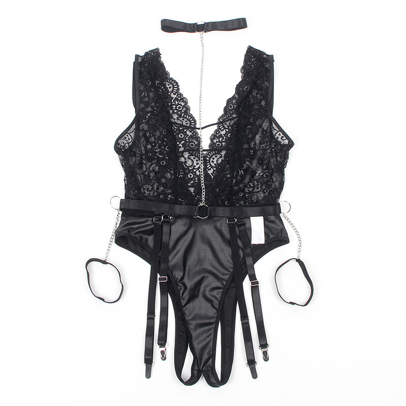 Subblime - 954383 Body Sexy Con Ligueros Negro 5 Subblime - 954383 Body Sexy Con Ligueros Negro - Imagen 5