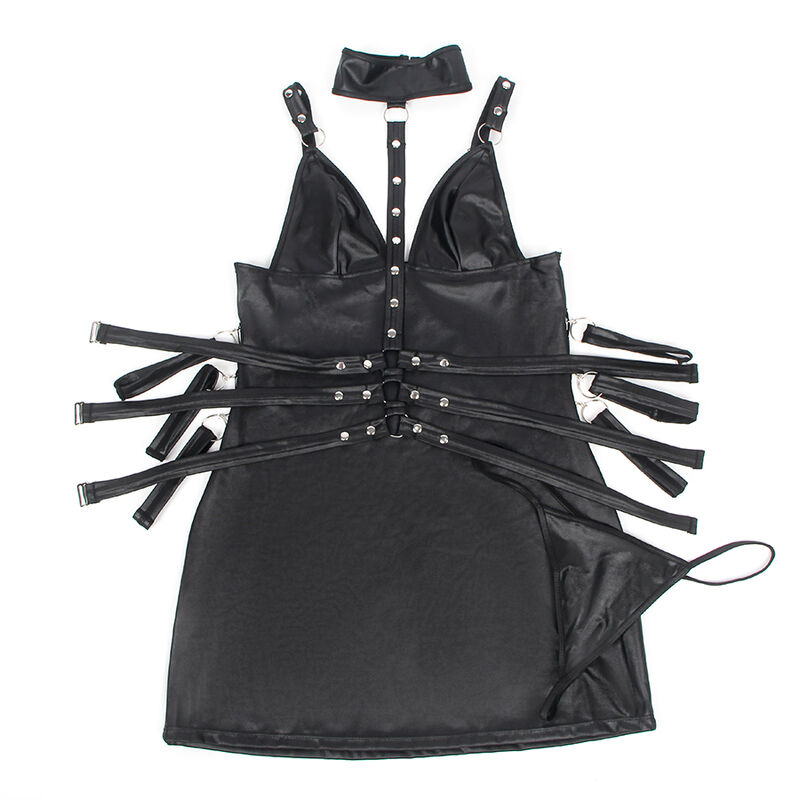 Subblime - 954406 Vestido Bondage De Cuero Negro 6 Subblime - 954406 Vestido Bondage De Cuero Negro - Imagen 6