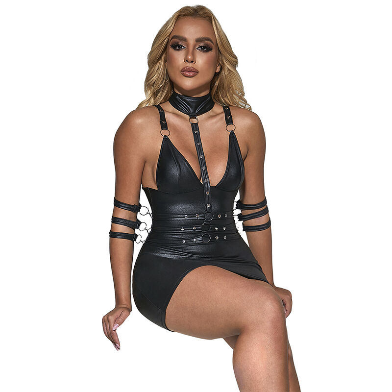 Subblime - 954406 Vestido Bondage De Cuero Negro 3 Subblime - 954406 Vestido Bondage De Cuero Negro - Imagen 3