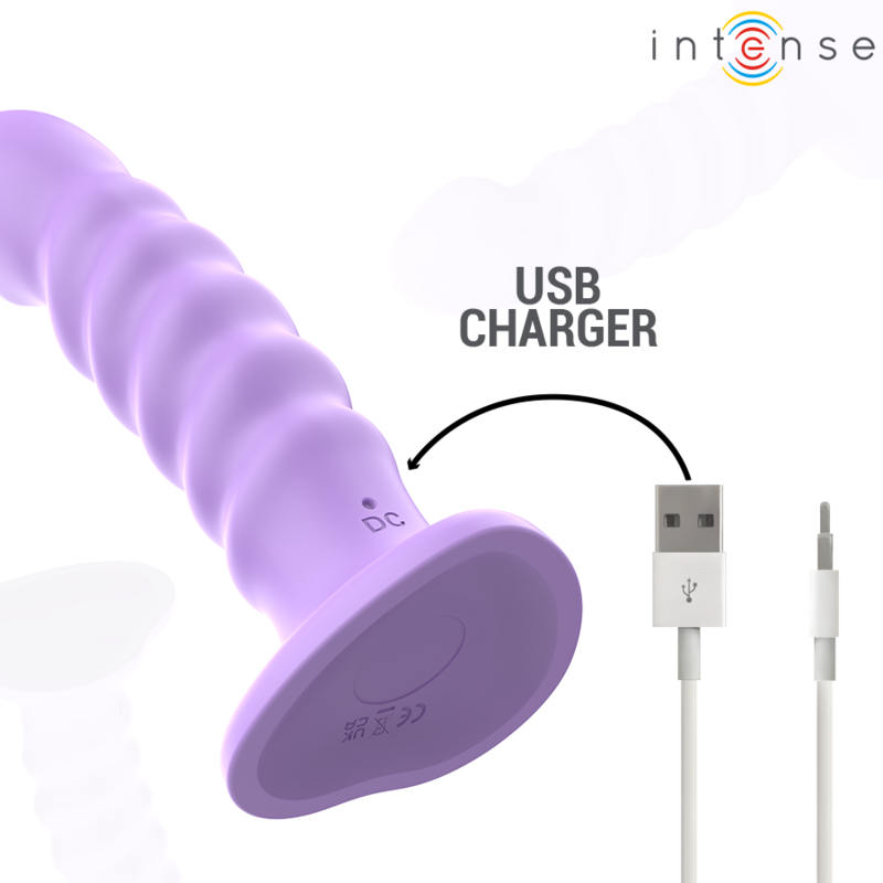 Intense - Brenda Vibrador Talla M Diseño En Espiral 10 Vibraciones Morado Control Remoto 5 Intense - Brenda Vibrador Talla M Diseño En Espiral 10 Vibraciones Morado Control Remoto - Imagen 5