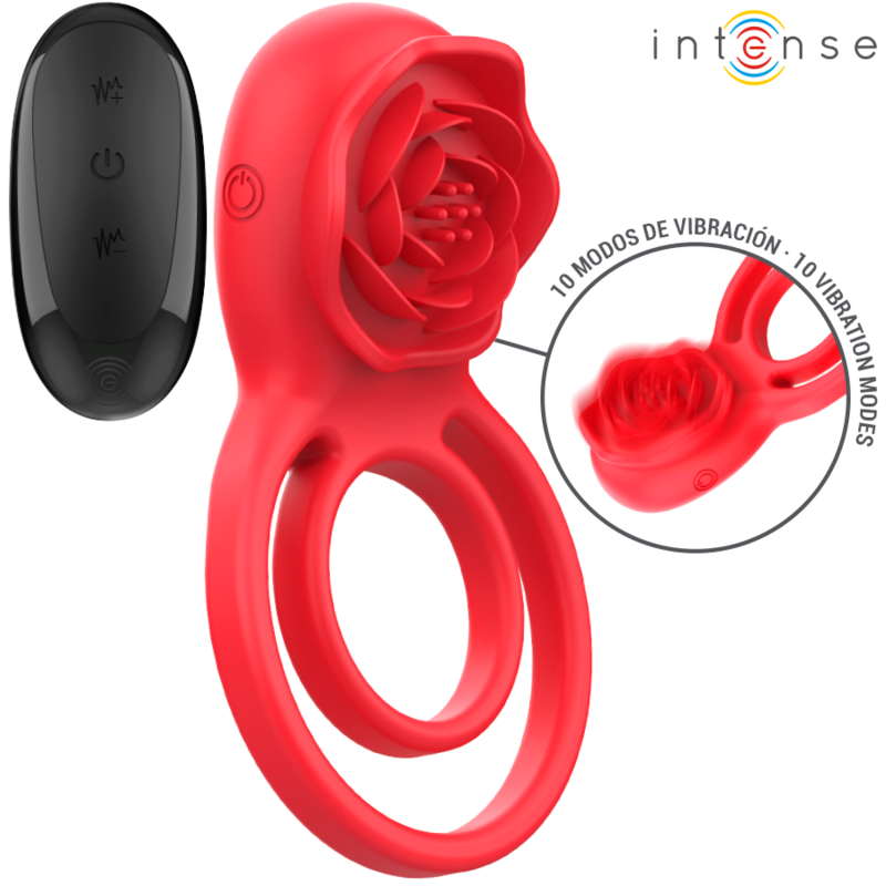 Intense - Gail Rosa Estimuladora 10 Vibraciones Rojo Control Remoto 1 Intense - Gail Rosa Estimuladora 10 Vibraciones Rojo Control Remoto