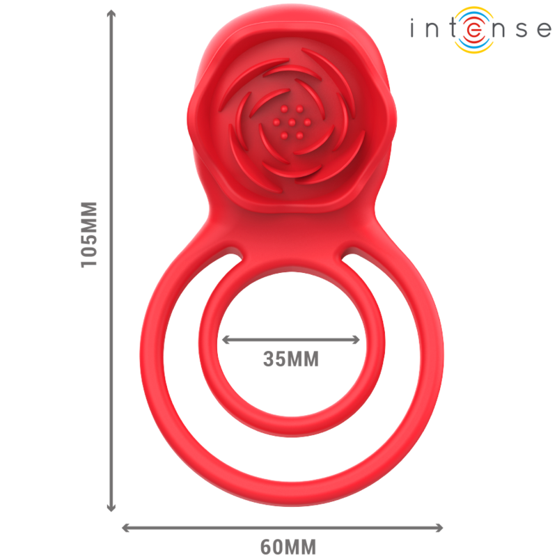 Intense - Gail Rosa Estimuladora 10 Vibraciones Rojo Control Remoto 4 Intense - Gail Rosa Estimuladora 10 Vibraciones Rojo Control Remoto - Imagen 4