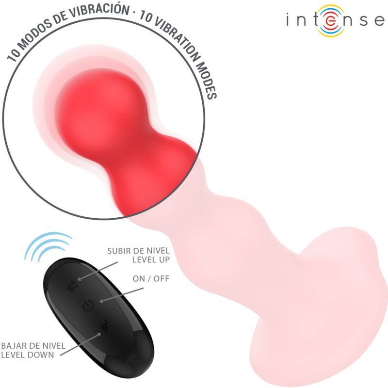 Intense - Cody Vibrador Con Ventosa Rojo Control Remoto 3 Intense - Cody Vibrador Con Ventosa Rojo Control Remoto - Imagen 3