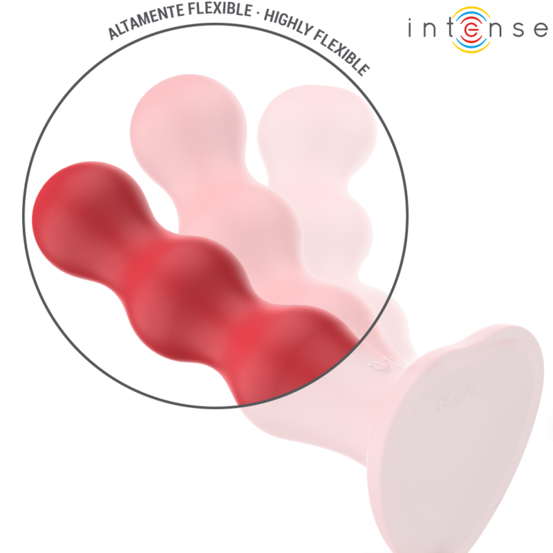 Intense - Cody Vibrador Con Ventosa Rojo Control Remoto 4 Intense - Cody Vibrador Con Ventosa Rojo Control Remoto - Imagen 4