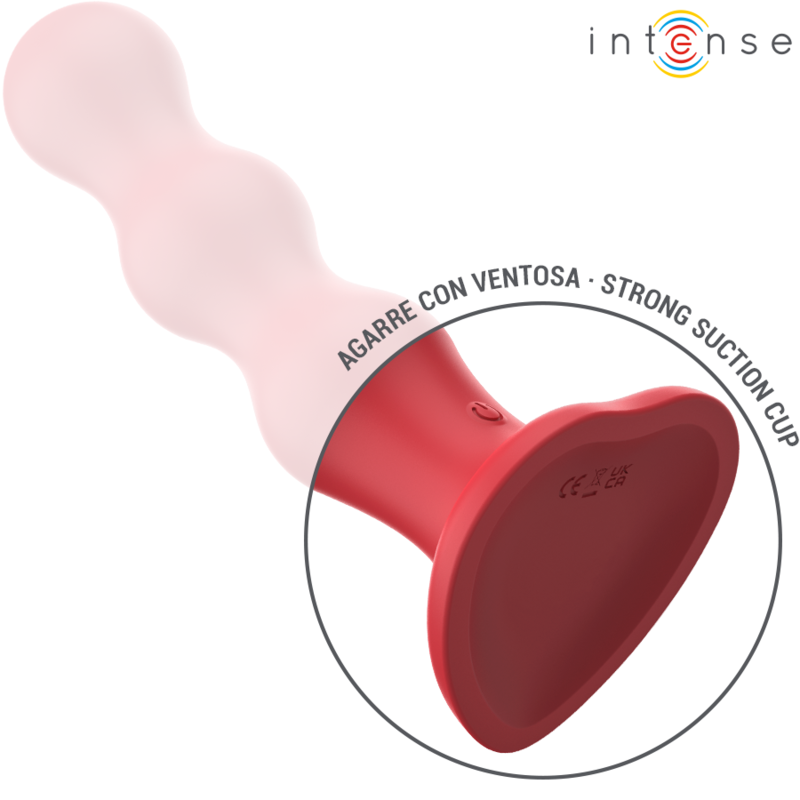 Intense - Cody Vibrador Con Ventosa Rojo Control Remoto 5 Intense - Cody Vibrador Con Ventosa Rojo Control Remoto - Imagen 5