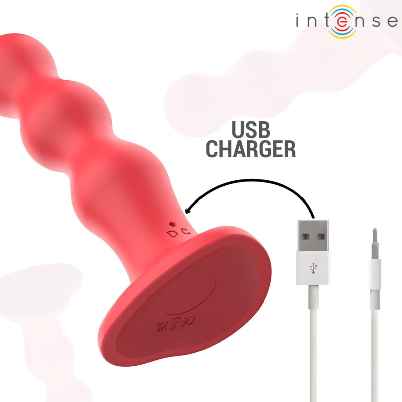 Intense - Cody Vibrador Con Ventosa Rojo Control Remoto 6 Intense - Cody Vibrador Con Ventosa Rojo Control Remoto - Imagen 6