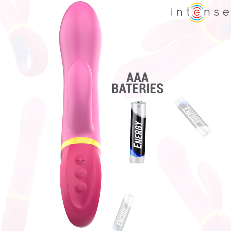 Intense - Daphne Vibrador Rabbit Rosa 5 Intense - Daphne Vibrador Rabbit Rosa - Imagen 5