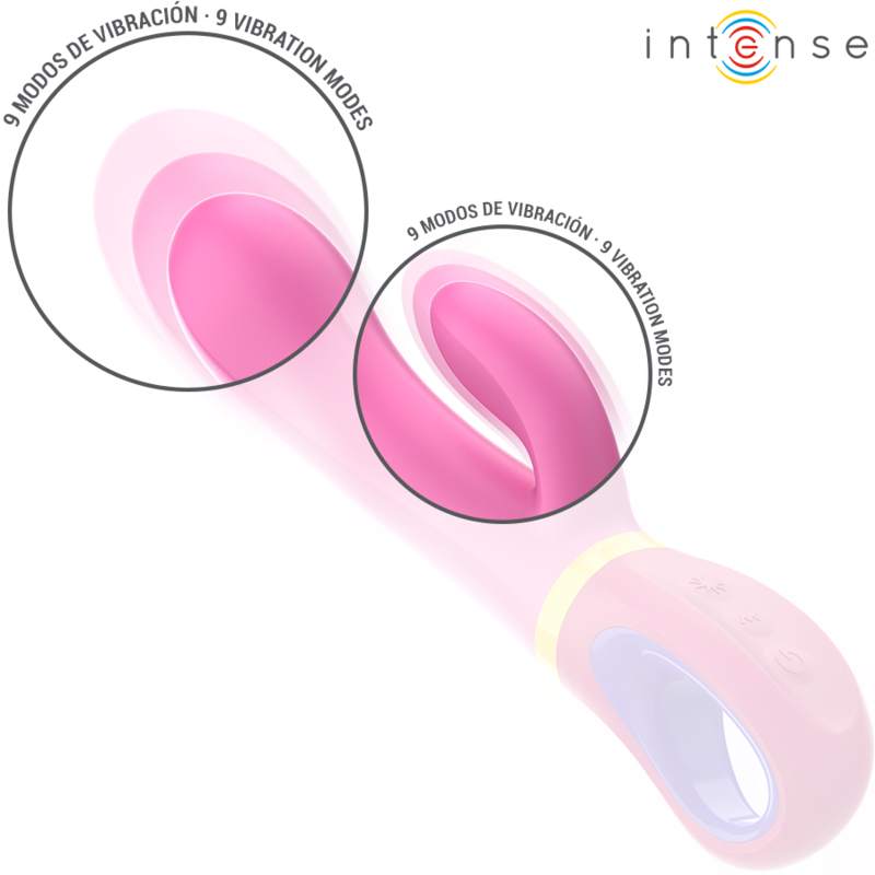 Intense - Daphne Vibrador Rabbit Rosa 3 Intense - Daphne Vibrador Rabbit Rosa - Imagen 3