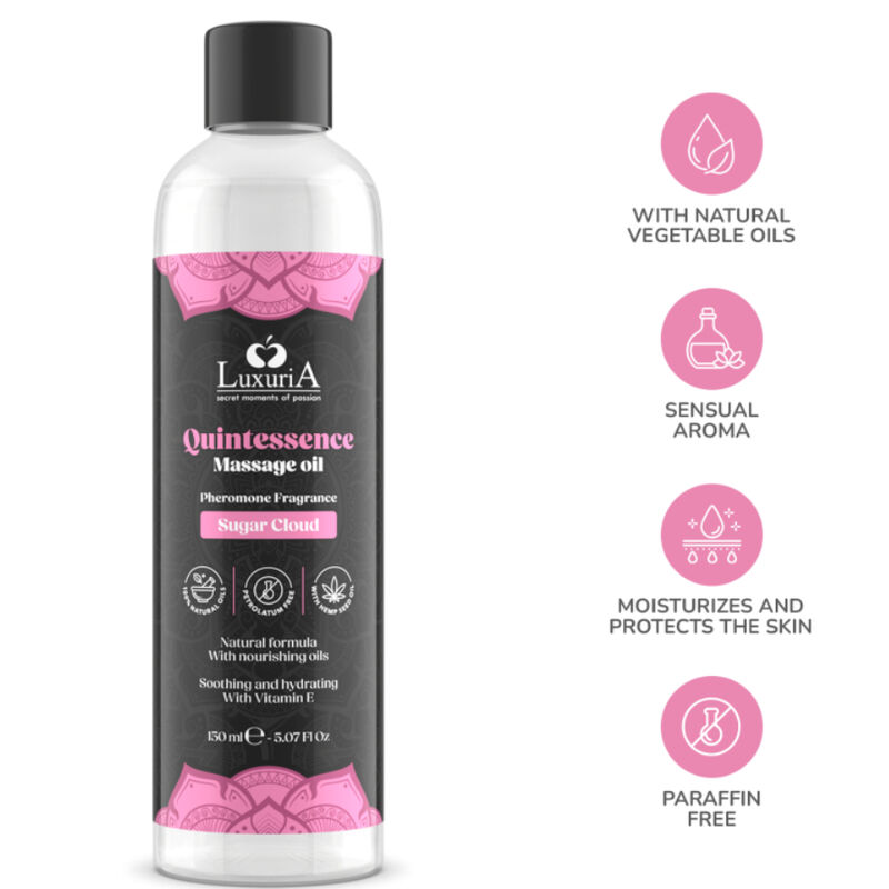 Intimateline Luxuria - Aceite De Masajes Nube De Azúcar 150 Ml 4 Intimateline Luxuria - Aceite De Masajes Nube De Azúcar 150 Ml - Imagen 4