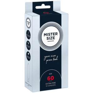 Mister Size - Preservativos Talla XL 60 Mm (10 Unidades)