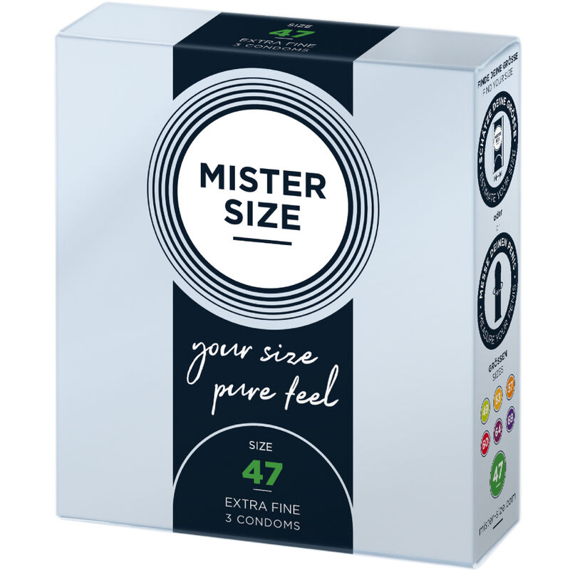 Mister Size - Preservativos Talla Xs 47 Mm (3 Unidades) 2 Mister Size - Preservativos Talla Xs 47 Mm (3 Unidades) - Imagen 2