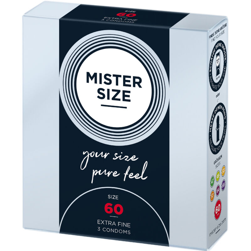 Mister Size - Preservativos Talla Xl 60 Mm (3 Unidades) 2 Mister Size - Preservativos Talla Xl 60 Mm (3 Unidades) - Imagen 2