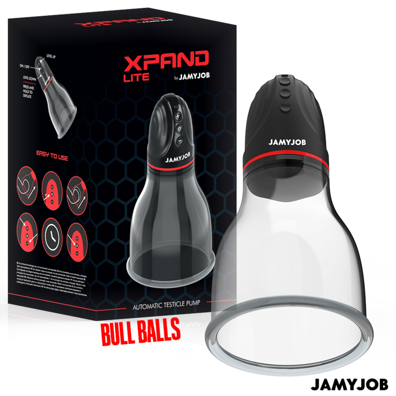 Jamyjob - Xpand Lite Bomba Automática De Testículos 3 Niveles De Succionador Gris 2 Jamyjob - Xpand Lite Bomba Automática De Testículos 3 Niveles De Succionador Gris - Imagen 2