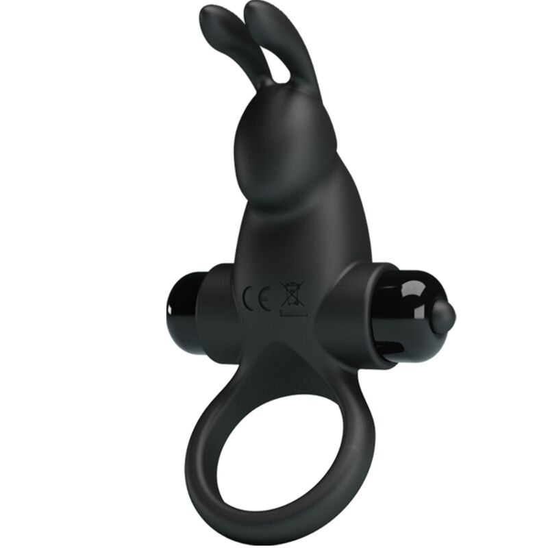 Pretty Love - Anillo Vibrador + Estimulador Rabbit Clítoris 10 Vibraciones Negro 1 Pretty Love - Anillo Vibrador + Estimulador Rabbit Clítoris 10 Vibraciones Negro