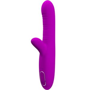 Pretty Love - Angelique Vibrador Multifunción + Estimulador de Clítoris Morado