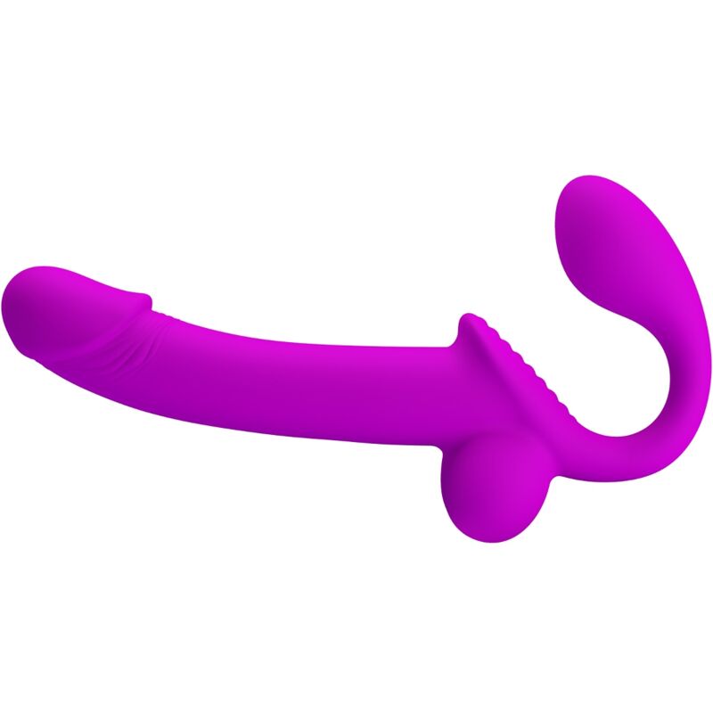Pretty Love - Kelpie Estimulador Strap-On Doble Morado 2 Pretty Love - Kelpie Estimulador Strap-On Doble Morado - Imagen 2