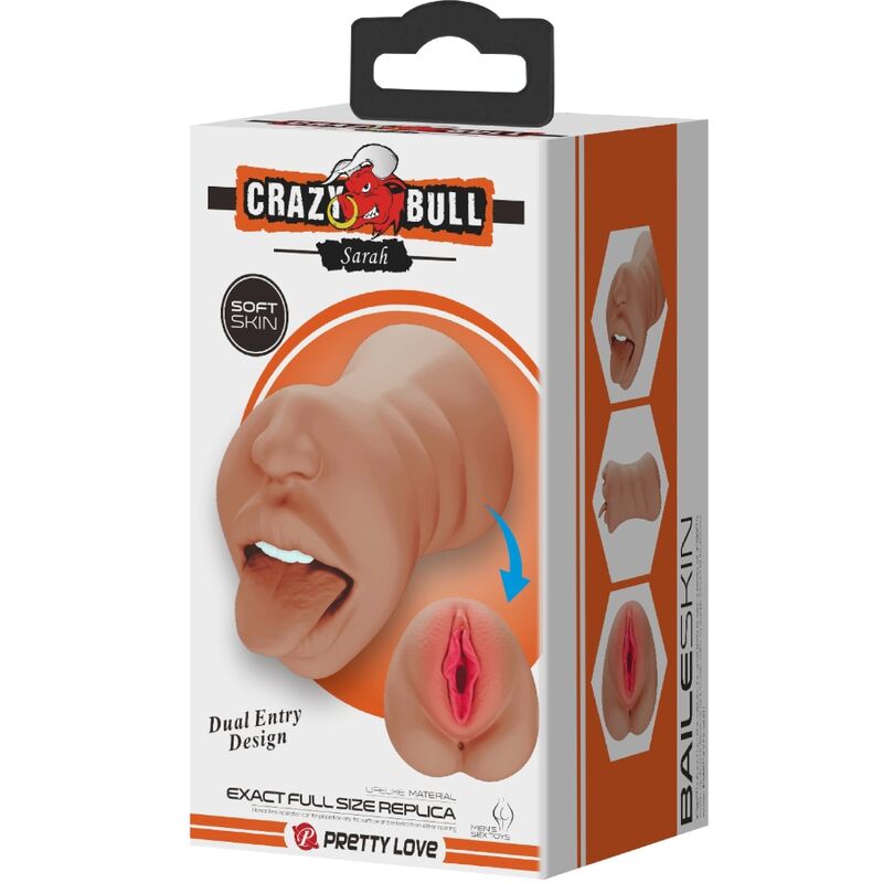 Crazy Bull - Sarah Masturbador Doble Boca &Amp; Vagina Natural 6 Crazy Bull - Sarah Masturbador Doble Boca &Amp; Vagina Natural - Imagen 6