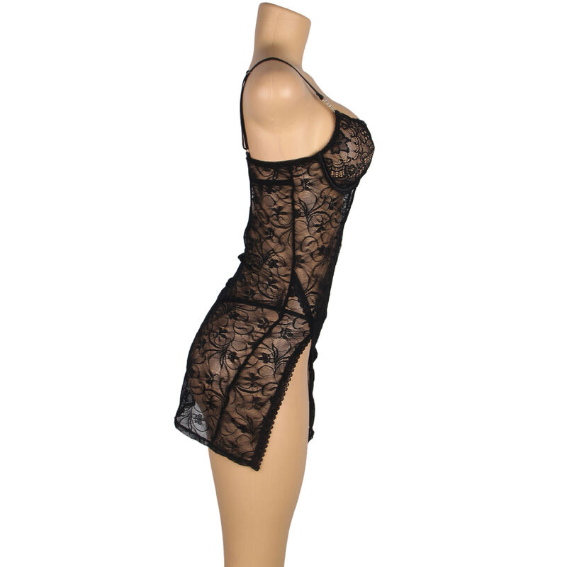 Subblime - 954185 Babydoll De Encaje Con Tirantes Ajustables Negro 5 Subblime - 954185 Babydoll De Encaje Con Tirantes Ajustables Negro - Imagen 5
