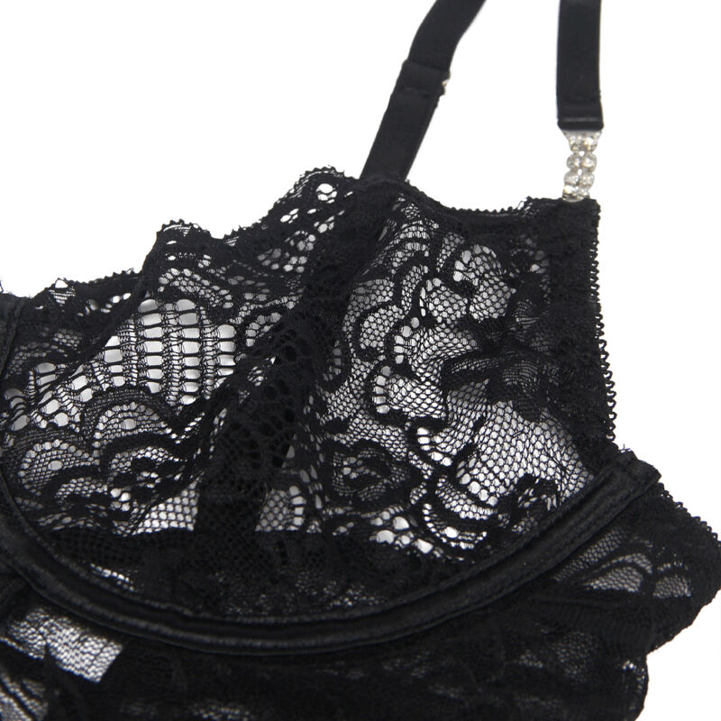 Subblime - 954185 Babydoll De Encaje Con Tirantes Ajustables Negro 8 Subblime - 954185 Babydoll De Encaje Con Tirantes Ajustables Negro - Imagen 8