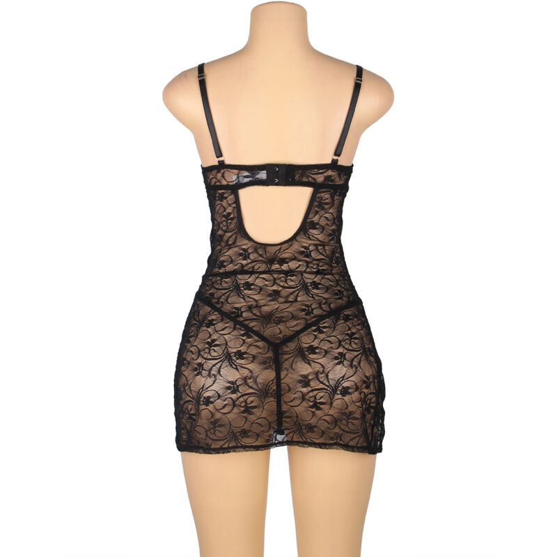 Subblime - 954185 Babydoll De Encaje Con Tirantes Ajustables Negro 7 Subblime - 954185 Babydoll De Encaje Con Tirantes Ajustables Negro - Imagen 7