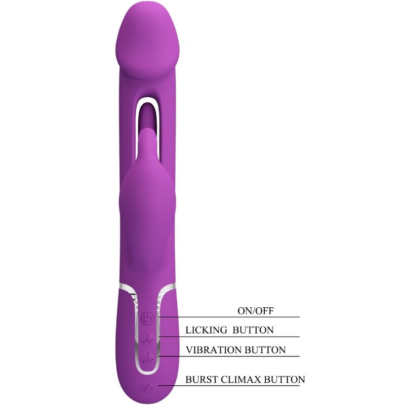 Pretty Love - Kampas Vibrador Rabbit Multifunción 3 En 1 Morado 6 Pretty Love - Kampas Vibrador Rabbit Multifunción 3 En 1 Morado - Imagen 6