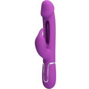 Pretty Love - Kampas Vibrador Rabbit Multifunción 3 en 1 Morado