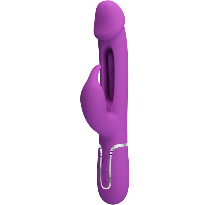 Pretty Love - Kampas Vibrador Rabbit Multifunción 3 En 1 Morado 1 Pretty Love - Kampas Vibrador Rabbit Multifunción 3 En 1 Morado