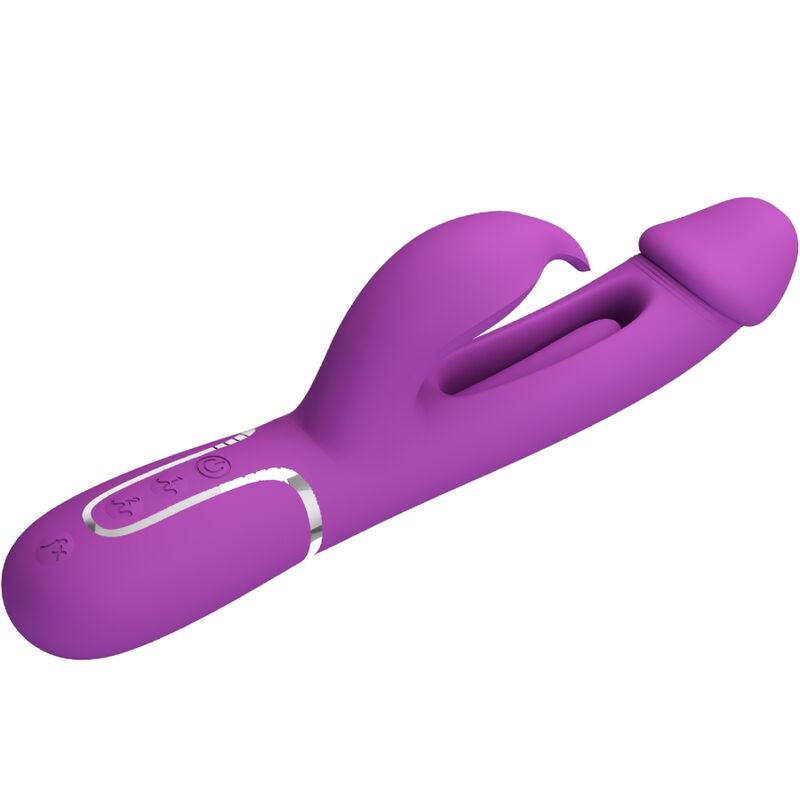 Pretty Love - Kampas Vibrador Rabbit Multifunción 3 En 1 Morado 3 Pretty Love - Kampas Vibrador Rabbit Multifunción 3 En 1 Morado - Imagen 3