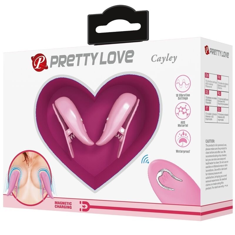 Pretty Love - Cailey Pinzas Para Pezones 10 Vibraciones Control Remoto Rosa 8 Pretty Love - Cailey Pinzas Para Pezones 10 Vibraciones Control Remoto Rosa - Imagen 8