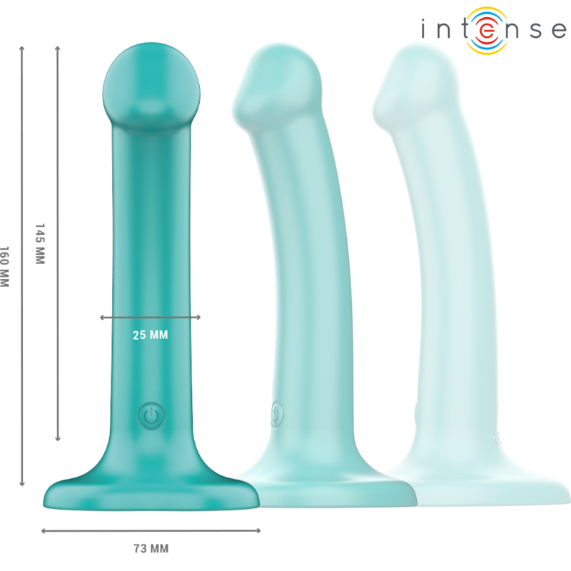 Intense - Katie Vibrador Con Ventosa 10 Vibraciones Azul Oscuro Control Remoto 2 Intense - Katie Vibrador Con Ventosa 10 Vibraciones Azul Oscuro Control Remoto - Imagen 2