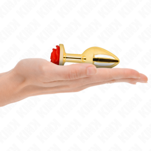 Kink - Plug Anal Dorado Rosa Roja