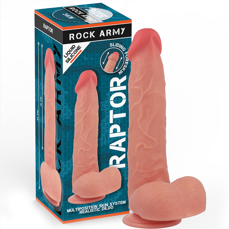 Rockarmy - Raptor Dildo Realista Dual Density Liquid Silicone 24 Cm -O- 4.4 Cm 1 Rockarmy - Raptor Dildo Realista Dual Density Liquid Silicone 24 Cm -O- 4.4 Cm