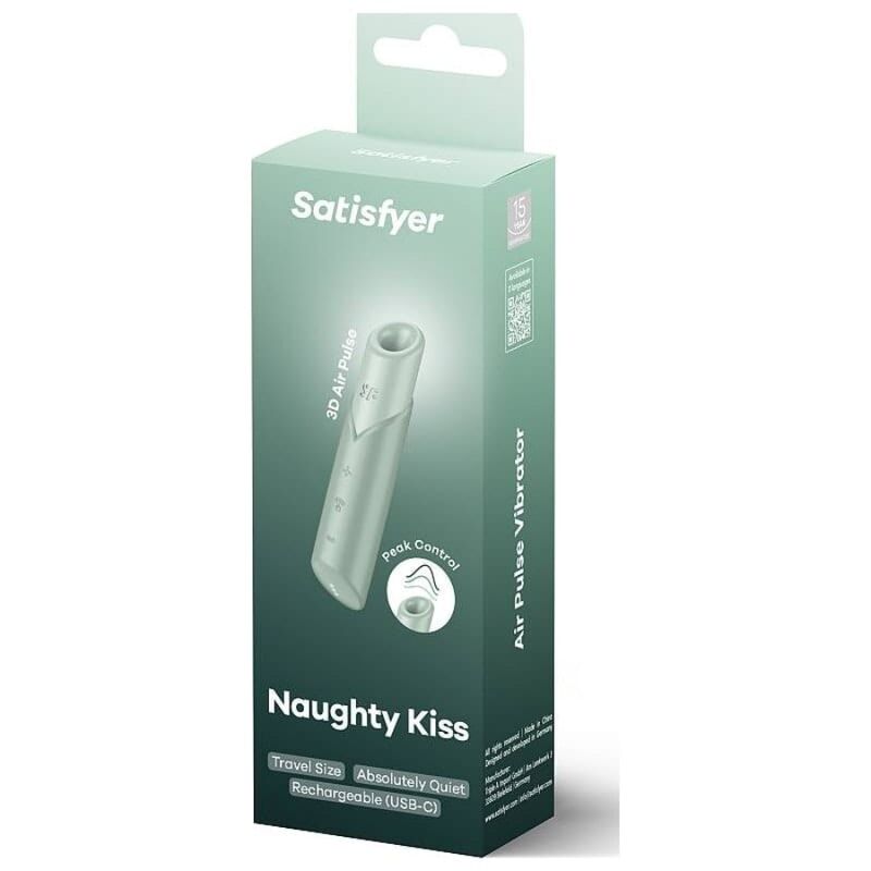 Satisfyer - Naughty Kiss Estimulador Clítoris Por Ondas Verde Agua 2 Satisfyer - Naughty Kiss Estimulador Clítoris Por Ondas Verde Agua - Imagen 2