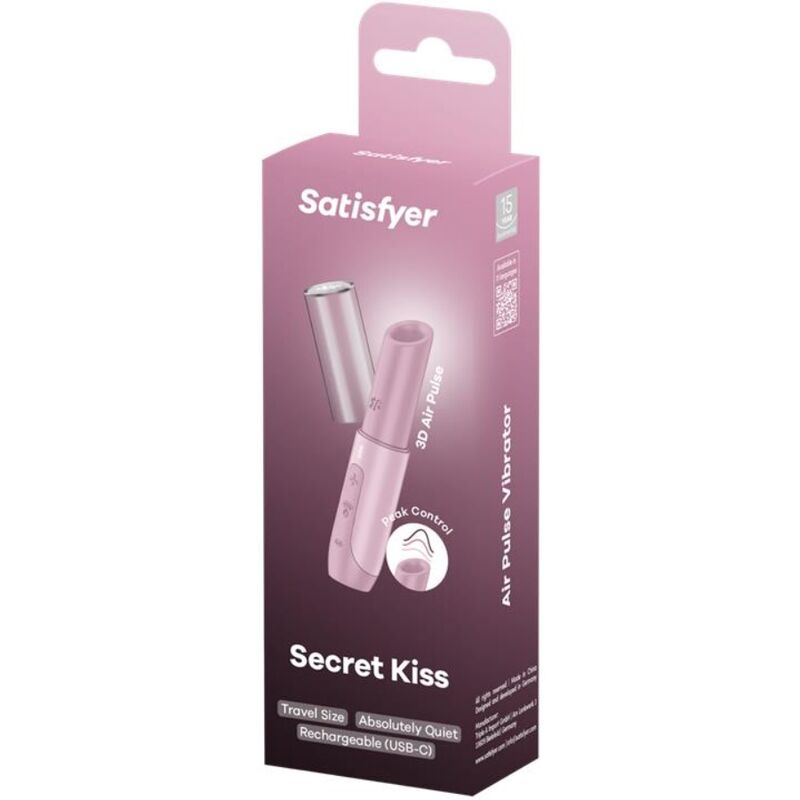 Satisfyer - Secret Kiss Estimulador Clítoris Por Ondas Rosa 6 Satisfyer - Secret Kiss Estimulador Clítoris Por Ondas Rosa - Imagen 6