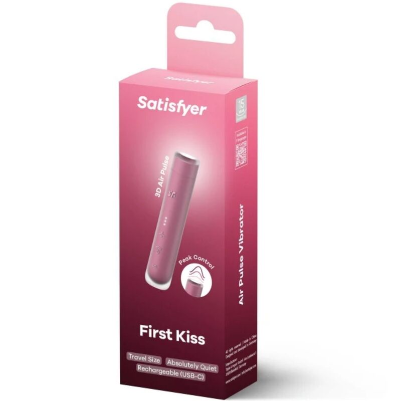 Satisfyer - First Kiss Estimulador Clítoris Por Ondas Granate 2 Satisfyer - First Kiss Estimulador Clítoris Por Ondas Granate - Imagen 2