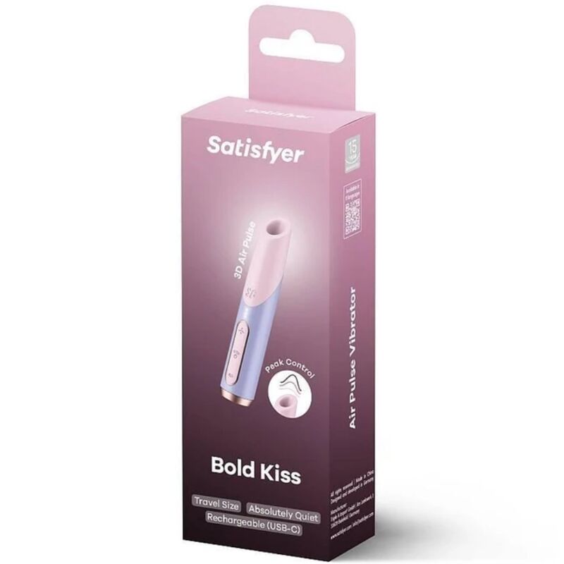 Satisfyer - Bold Kiss Estimulador Clítoris Por Ondas Rosa / Violeta 2 Satisfyer - Bold Kiss Estimulador Clítoris Por Ondas Rosa / Violeta - Imagen 2