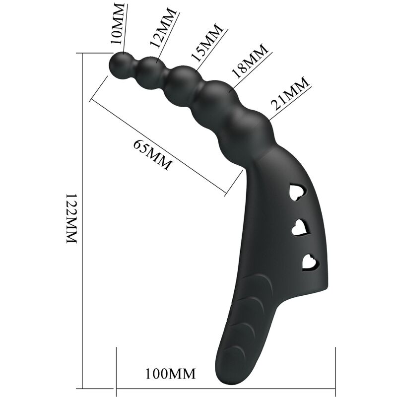 Pretty Love - Jordin Vibrador De Dedo 10 Vibraciones Negro 7 Pretty Love - Jordin Vibrador De Dedo 10 Vibraciones Negro - Imagen 7