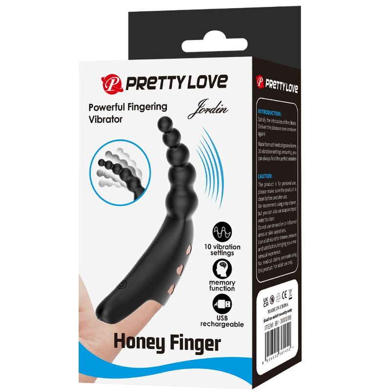 Pretty Love - Jordin Vibrador De Dedo 10 Vibraciones Negro 10 Pretty Love - Jordin Vibrador De Dedo 10 Vibraciones Negro - Imagen 10
