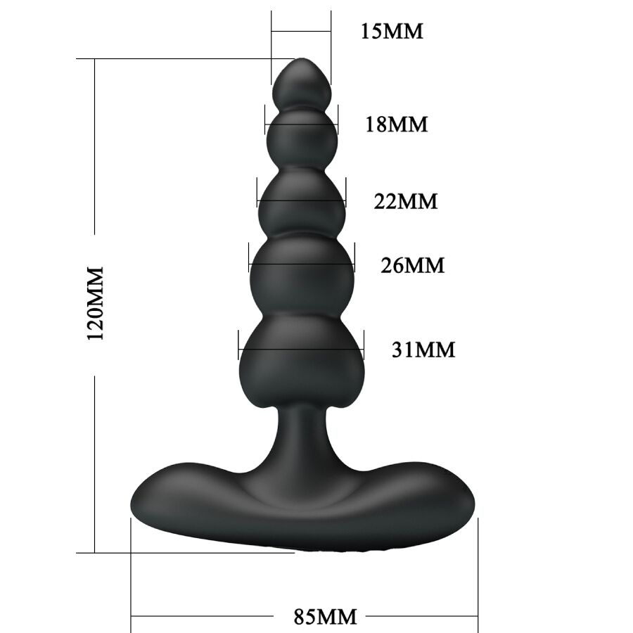 Pretty Love - Corban Vibrador Anal 10 Vibraciones Negro 7 Pretty Love - Corban Vibrador Anal 10 Vibraciones Negro - Imagen 7