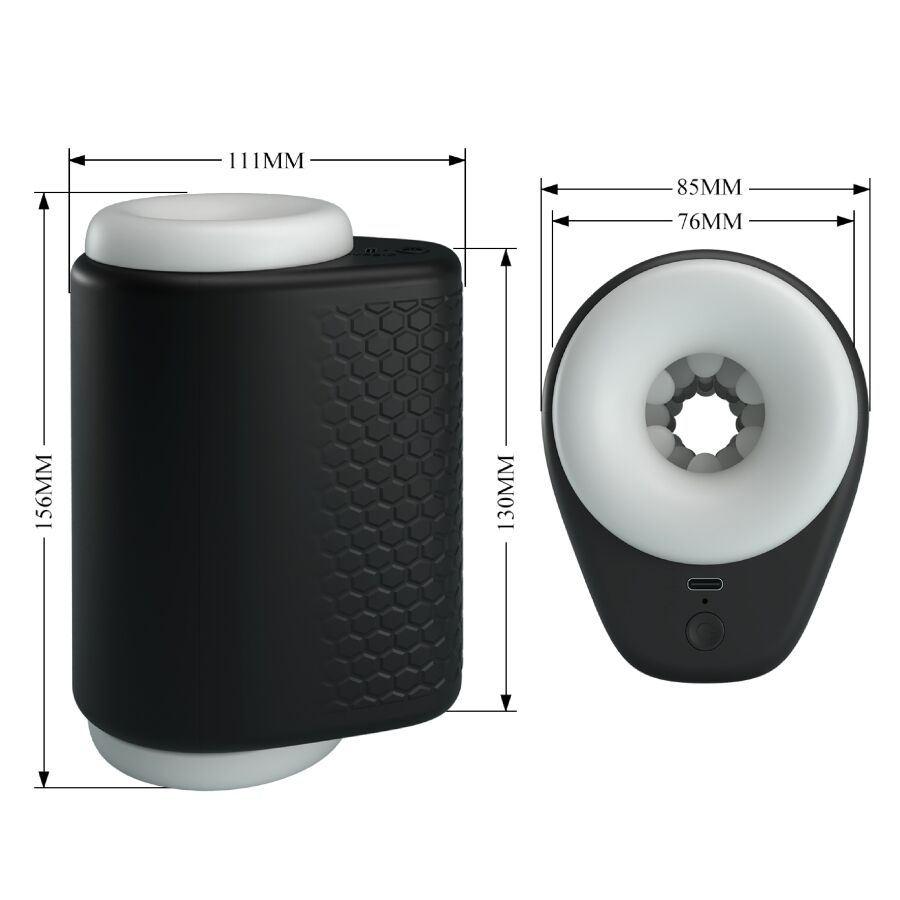Pretty Love - Dj Girl Masturbador Masculino Con Vibración 5 Configuraciones Negro 9 Pretty Love - Dj Girl Masturbador Masculino Con Vibración 5 Configuraciones Negro - Imagen 9