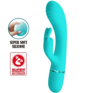 Pretty Love - Scocco Vibrador Rabbit Turquesa