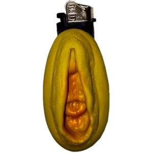 Diablo Picante - Mechero Vagina Dorado