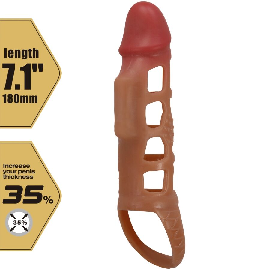 Pretty Love - Preston Funda Para Pene Con Vibración De 18 Cm 7 Pretty Love - Preston Funda Para Pene Con Vibración De 18 Cm - Imagen 7