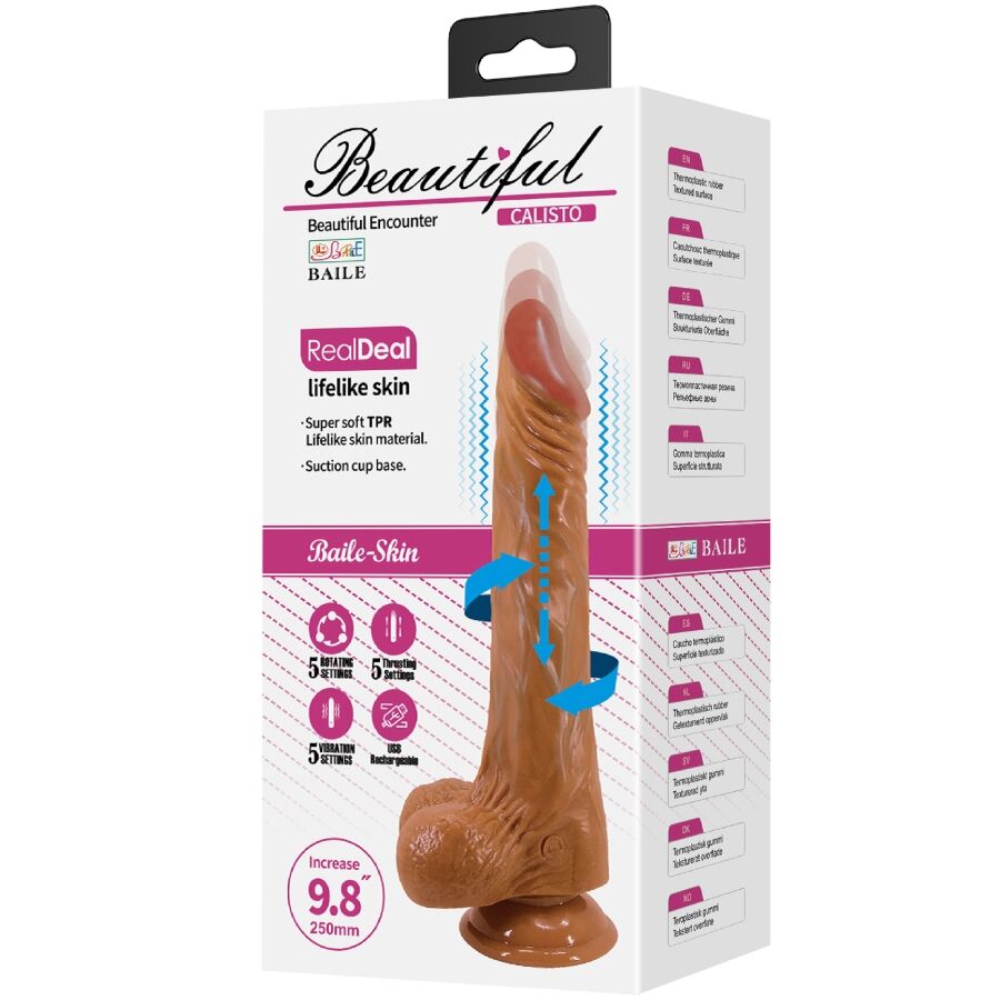 Baile - Calisto Dildo Realístico 25 Cm Natural 10 Baile - Calisto Dildo Realístico 25 Cm Natural - Imagen 10