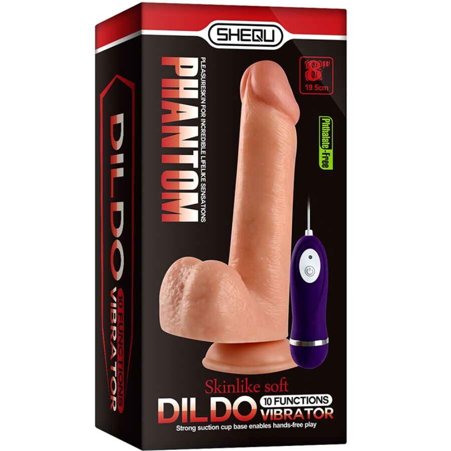 Shequ - Adam Dildo Vibrador Con Control Remoto 21 Cm 7 Shequ - Adam Dildo Vibrador Con Control Remoto 21 Cm - Imagen 7