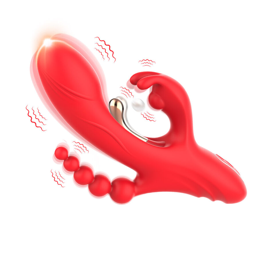 Armony - Vibrador Estimulador Punto G Y Clítoris Rojo 4 Armony - Vibrador Estimulador Punto G Y Clítoris Rojo - Imagen 4