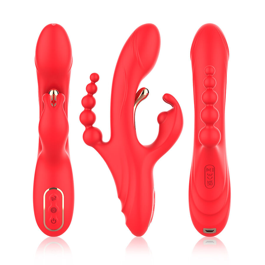 Armony - Vibrador Estimulador Punto G Y Clítoris Rojo 5 Armony - Vibrador Estimulador Punto G Y Clítoris Rojo - Imagen 5
