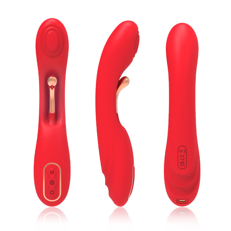Armony - Vibrador Con Lengua Oscilante Rojo 3 Armony - Vibrador Con Lengua Oscilante Rojo - Imagen 3