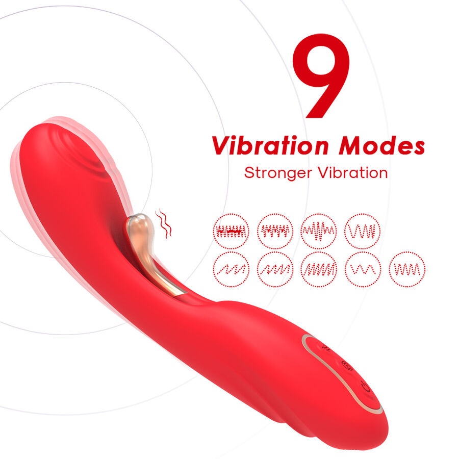 Armony - Vibrador Con Lengua Oscilante Rojo 4 Armony - Vibrador Con Lengua Oscilante Rojo - Imagen 4