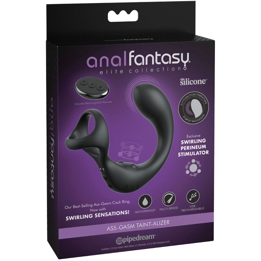 Masajeador De Próstata Con Anillo Vibrador Y Control Remoto 2 Masajeador De Próstata Con Anillo Vibrador Y Control Remoto - Imagen 2